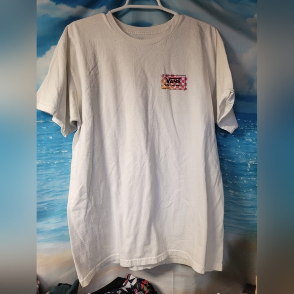 Vans Off The Wall White Tshirt‎ Mens Size Large - Picture 1 of 3